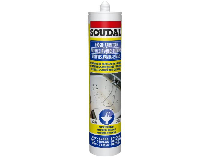 Neitrāls sanitārais silikons Balts 280ml